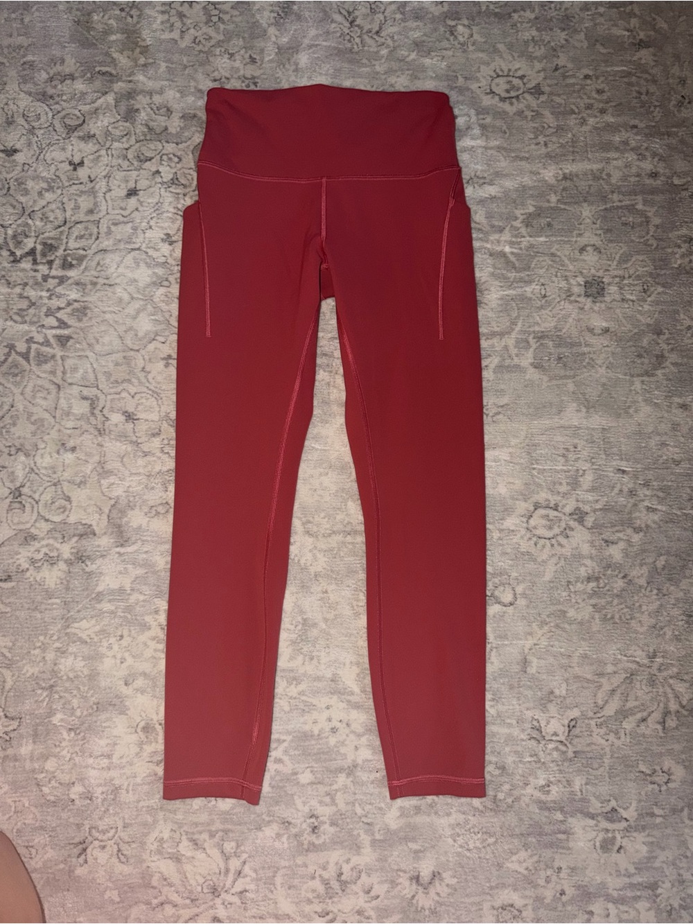 lululemon athletica Coral Red Workout Top